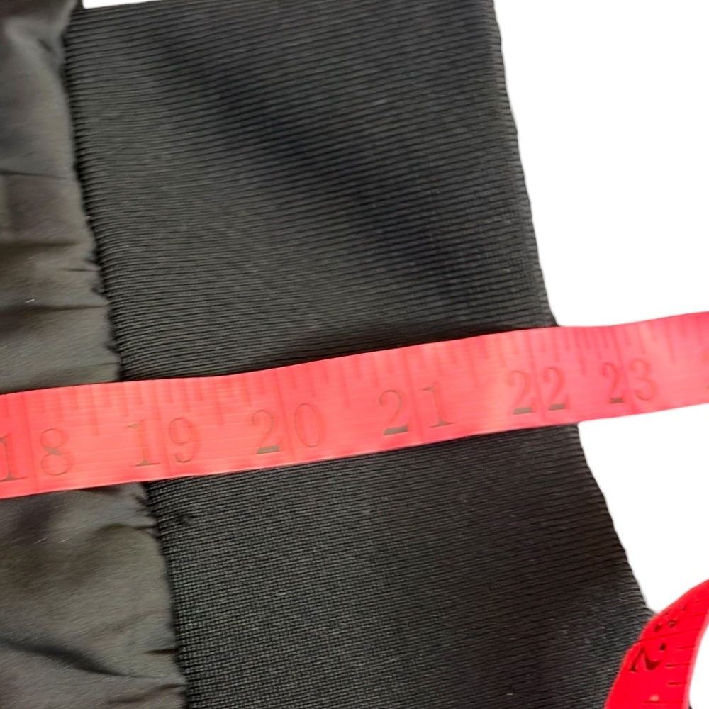 Black Satin Bomber Jacket With Quilted Sleeves - Picture 9 of 10